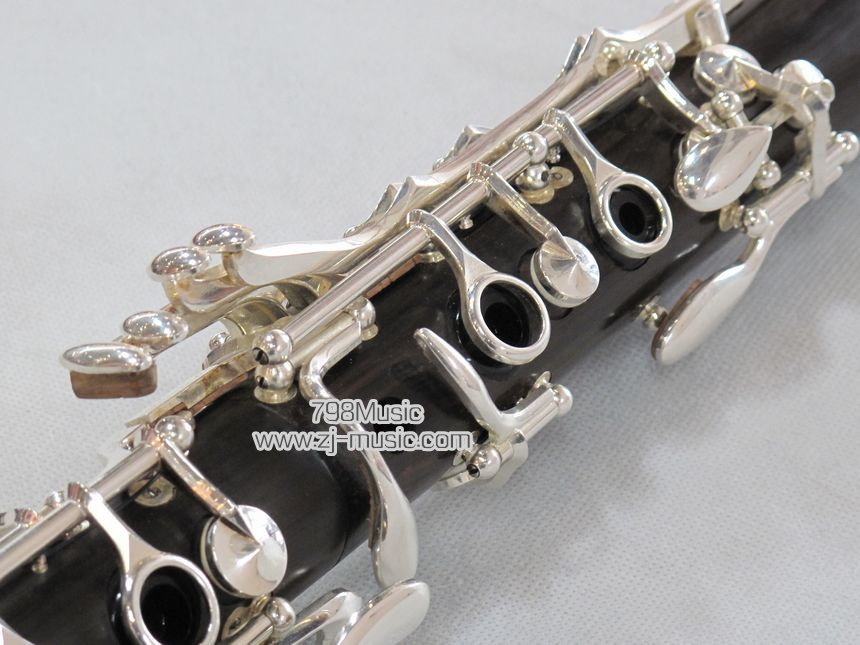 Bb Clarinet Grenadilla Silver Plated 19 Keys-798-CBGS19